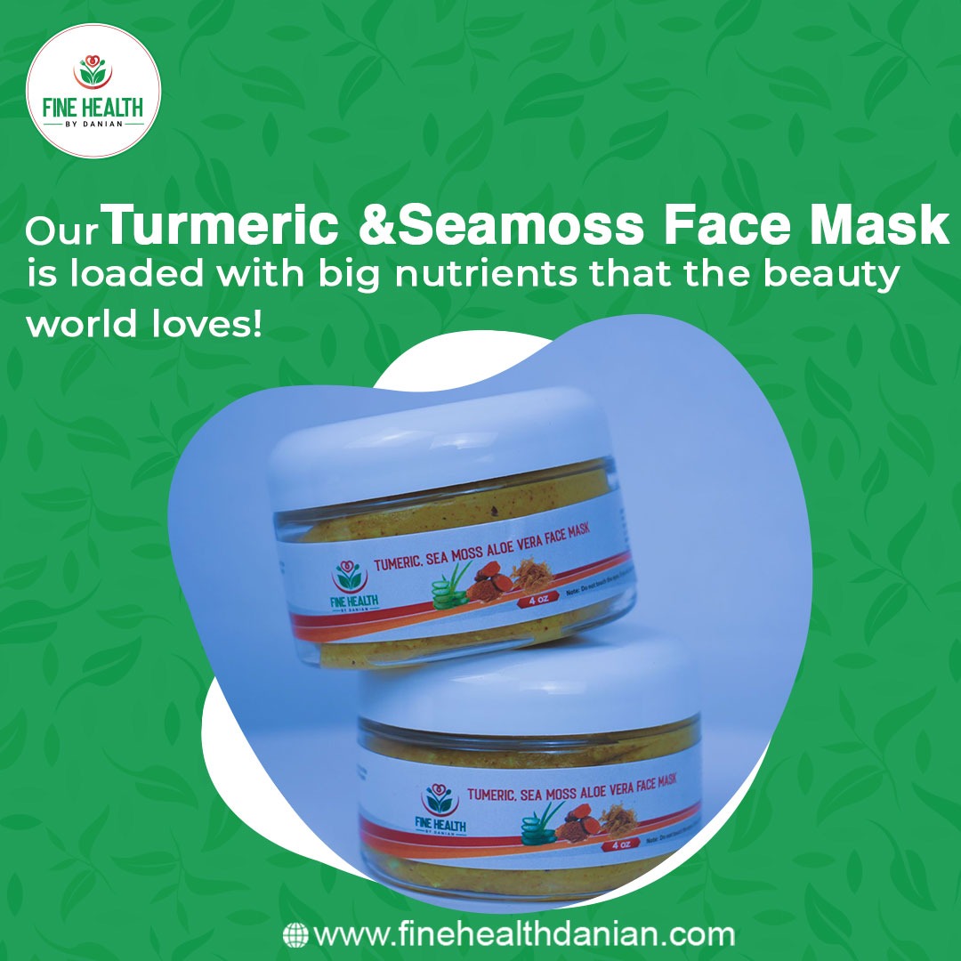 Tumeric, Sea Moss and Aloe Vera Face Mask